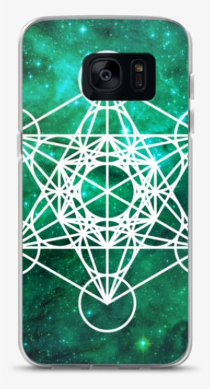 Mens Black Metatrons Cube Printed T Shirt