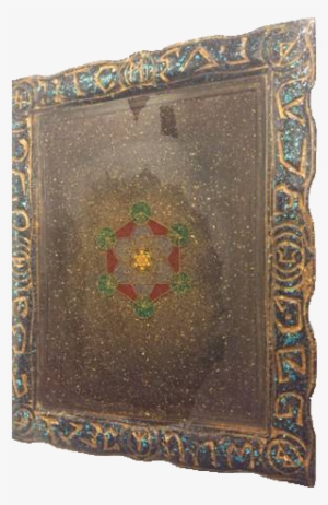 Metatron's Cube With Orgone Elder Futhark Runes - Carpet