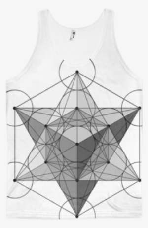 Light Metatron's Cube Racerback Tank - Active Tank