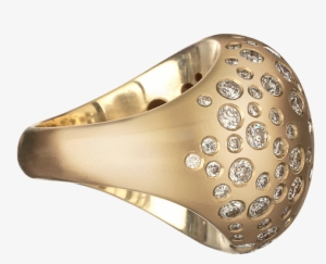 R Bubble Ring Starburst Retouched Y New 60 New - Gold