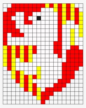Gryffindor Crest Perler Bead Pattern / Bead Sprite - Gryffindor Perler Beads
