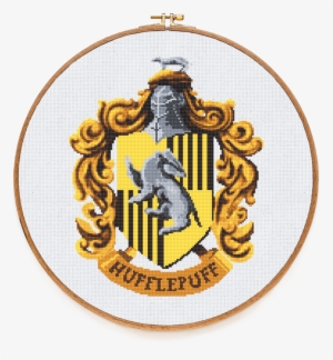 Gryffindor - Hufflepuff - Hufflepuff Crest Cross Stitch Kit By Stitchering