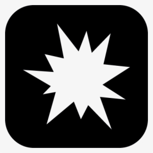 Star Of Irregular Shape Of An Explosion In A Rounded - 2 Inch Hail