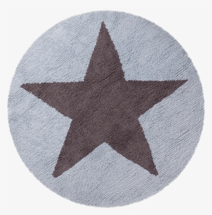 Lorena Canals Reversible Round Star Rug 140 Cm - Blue