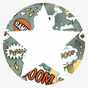 Background Round Circle Star Comic Wlka - Words & Sounds