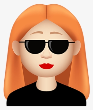 Gingermoji7 All408px 0028 Layer Comp 29 Straighthairgirlcool - Ginger Girl Emoji
