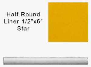 Genies Collection Half Round Liner In Star - Parallel