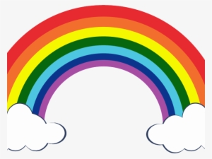 Rainbow Clipart Coloring - Clip Art Rainbow