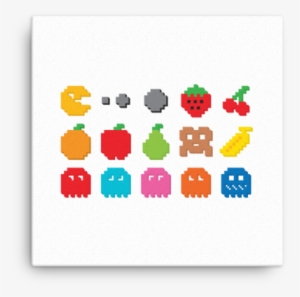Pixel Pacman Canvas - Pac Man Clip Art