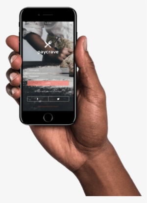 Man Holding Iphone 7 Jet Black African American - Mobile Phone