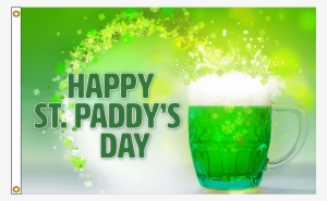 Patrick's Day Green Beer Flagg - Beer