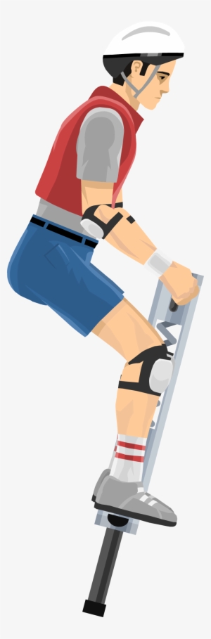 Clip Stock Pogostick Man Wiki Fandom Powered By Wikia - Happy Wheels Pogo Man