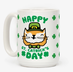 Show Off Your Love Of Adorably Cute Cats And The Drunkest - Happy St Catricks Day Mug Tshirt