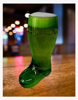 Barraid Green Beer Boot Glass - Oktoberfest Haus 2.0 L Mouth Blown Boot