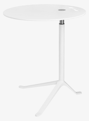 Ks11, Height Adjustable Table, Ø 45 Cm, White Base - Design
