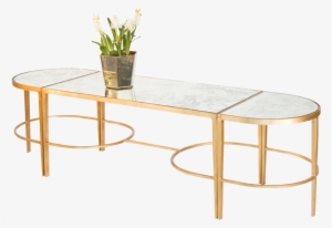 Stunning Gold Leaf Coffee Table With Great Gold Leaf