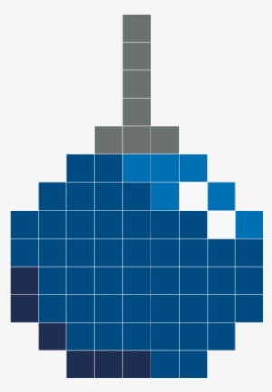 Blue Christmas Ornament - Magenta