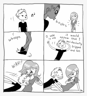 Lionel Lauer Made Me Aware That - Boob Squeeze Comic