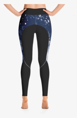 Watercolor Droplets Yoga Leggings