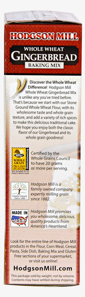 Whole Wheat Gingerbread Mix - Hodgson Mill Whole Wheat Gingerbread Mix