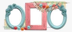 Pink Wink Banner - Vintage Frame Girl Png