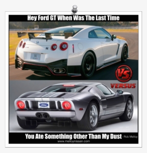 Nissan Gtr Vs Ford Gt Melloy Nissan - Poster: Poster: Ford Gt / Gt40 Poster, 36x24in.