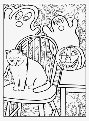 This Free Icons Png Design Of Halloween Cat Line Art