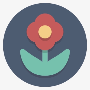 Open - Flower Icon Circle Png