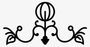 Flower Circle Bud With Vines And Leaves Vector - Floral Design