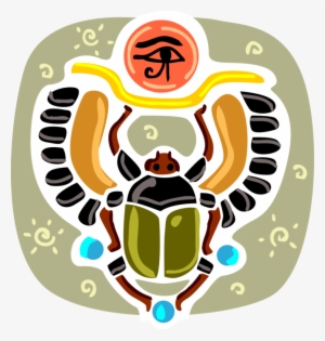 Vector Illustration Of Ancient Egyptian Eye Of Horus - Symbol Of Christmas In Egypt