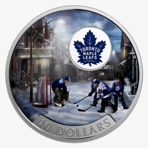 Pure Silver Coloured Coin Passion To Play - Toronto Maple Leafs Coin