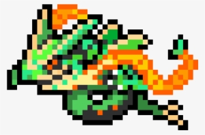 Mega Rayquaza - Mega Rayquaza Pixel Art