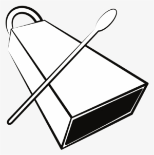 Cowbell Vector Black - Cencerro Dibujo