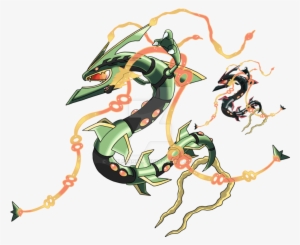 Rayquaza Transparent Mega Clip Free - Mega Rayquaza Shiny Png
