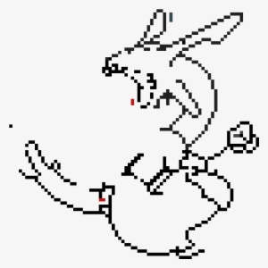 Unfinished Shiny Rayquaza - Fantage Coloring Pages