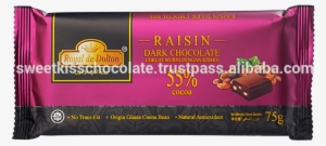 Dark Chocolate With Raisin - Chocolate