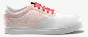 Rose Quartz And White Swirls Zentangle - Skate Shoe