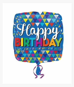 18" Anagram Happy Birthday To You Foil Balloon