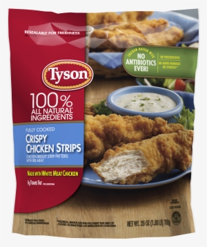 Tyson® Fully Cooked Crispy Frozen Chicken Strips, 25 - Tyson Crispy Chicken Strips