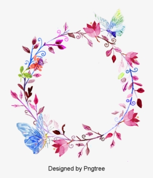 Vector Hand Painted Butterfly Label, Vector, Hand Painted,