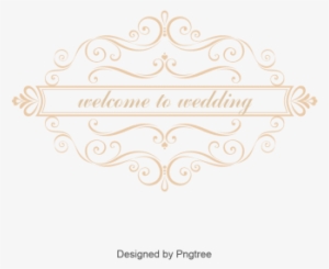 Golden Pattern Wedding Label Vector, Wedding Label, - Label