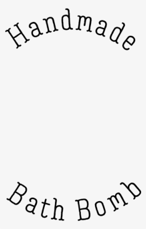 Handmade Bath Bomb Text Overlay