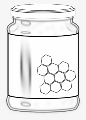 Honey Jar Black White Line Art 69 - Coloring Book