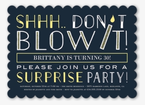 Cute Birthday Party Invitation With Candle - Birthday