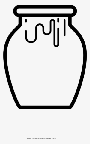 Honey Jar Coloring Page - Imagenes De Tarros De Miel Para Colorear