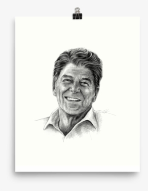 Ronald Reagan Poster - Sketch