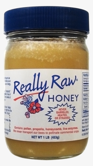 Really Raw Honey Jar-1 Lb - Really Raw Honey - 8 Oz Jar