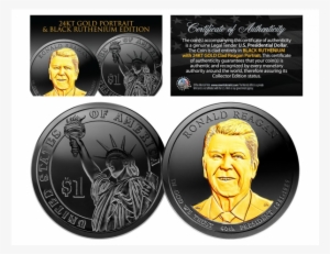 2016 Ronald Reagan Presidential $1 Dollar U - Ruthenium Coins