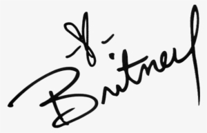 Britney Spears Autograph Tattoo - Britney Spears Logo Png
