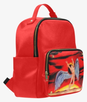 Psylocke Leather School Bag With Led Zeppelin Logo